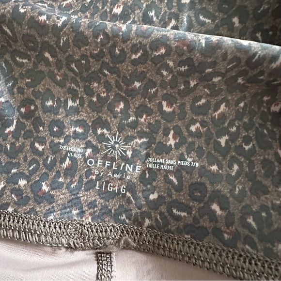 NWOT Aerie Brown High Rise Cheetah Leggings Large - Picture 10 of 10